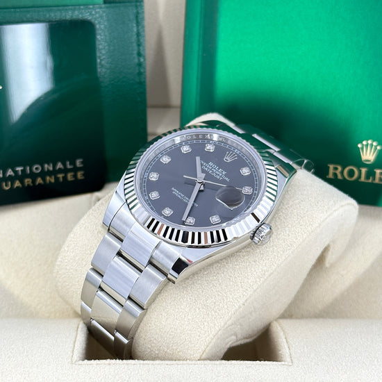 Rolex Replica Watch Datejust 41, Stainless Steel and 18k White Gold, 41mm, 126334-0005