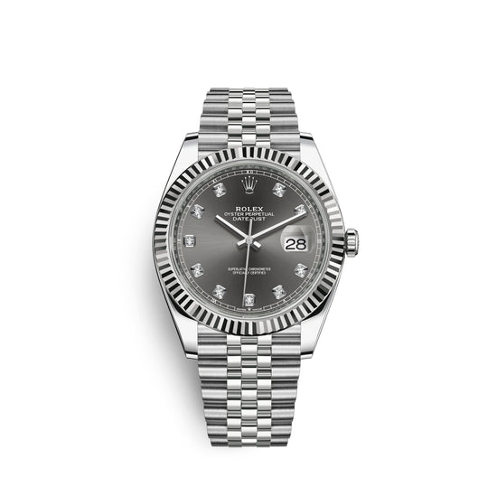 Rolex Replica Watch Datejust 41, Stainless Steel and 18k White Gold, 41mm, 126334-0006