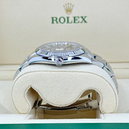 Rolex Replica Watch Datejust 41, Stainless Steel and 18k White Gold, 41mm, 126334-0013