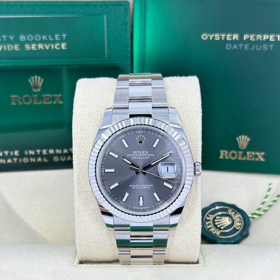 Rolex Replica Watch Datejust 41, Stainless Steel and 18k White Gold, 41mm, 126334-0013