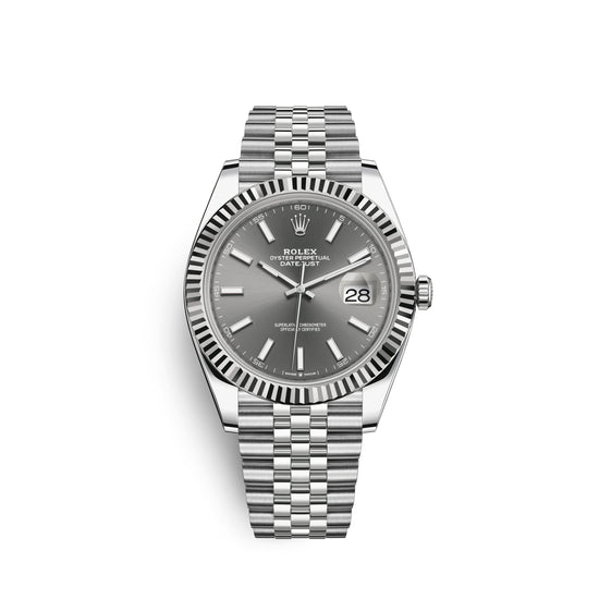 Rolex Replica Watch Datejust 41, Stainless Steel and 18k White Gold, 41mm, 126334-0014