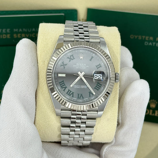 Rolex Replica Watch Datejust 41, Stainless Steel and 18k White Gold, 41mm, 126334-0022