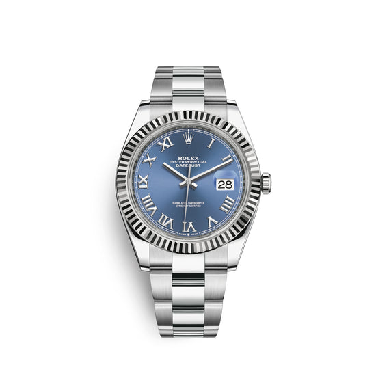 Rolex Replica Watch Datejust 41, Stainless Steel and 18k White Gold, 41mm, 126334-0025