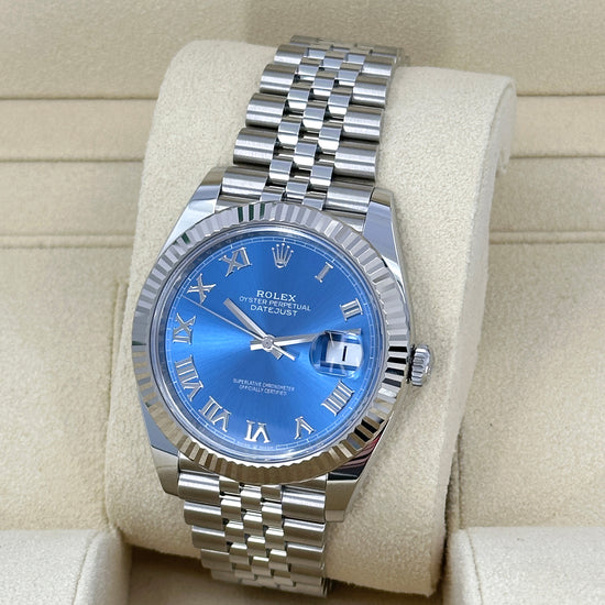 Rolex Replica Watch Datejust 41, Stainless Steel and 18k White Gold, 41mm, 126334-0026