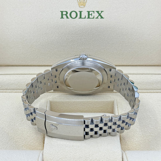 Rolex Replica Watch Datejust 41, Stainless Steel and 18k White Gold, 41mm, Slate dial, Jubilee, 126334-0014