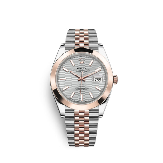 Rolex Replica Watch Datejust 41mm, Oystersteel and 18k Everose Gold, 126301-0018