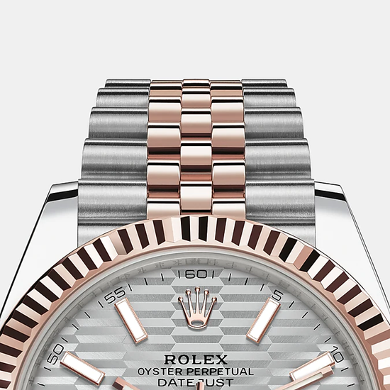 Rolex Replica Watch Datejust 41mm, Oystersteel and 18k Everose Gold, 126331-0018