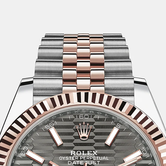 Rolex Replica Watch Datejust 41mm, Oystersteel and 18k Everose Gold, 126331-0020