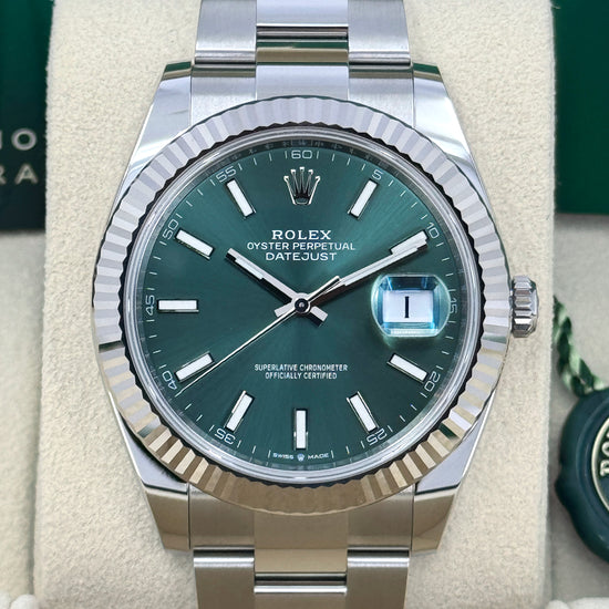 Rolex Replica Watch Datejust 41mm, Oystersteel and 18k White Gold, 126334-0027