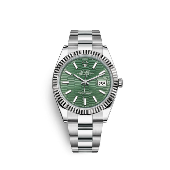 Rolex Replica Watch Datejust 41mm, Oystersteel and 18k White Gold, 126334-0029