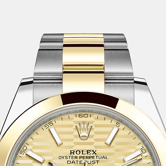 Rolex Replica Watch Datejust 41mm, Oystersteel and 18k Yellow Gold, 126303-0021