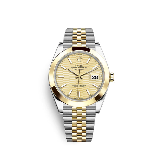 Rolex Replica Watch Datejust 41mm, Oystersteel and 18k Yellow Gold, 126303-0022