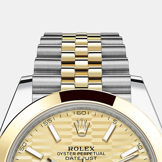 Rolex Replica Watch Datejust 41mm, Oystersteel and 18k Yellow Gold, 126303-0022