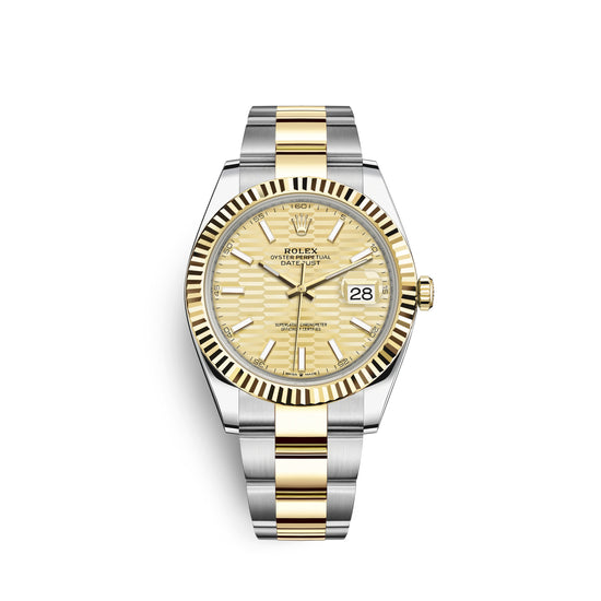 Rolex Replica Watch Datejust 41mm, Oystersteel and 18k Yellow Gold, 126333-0021