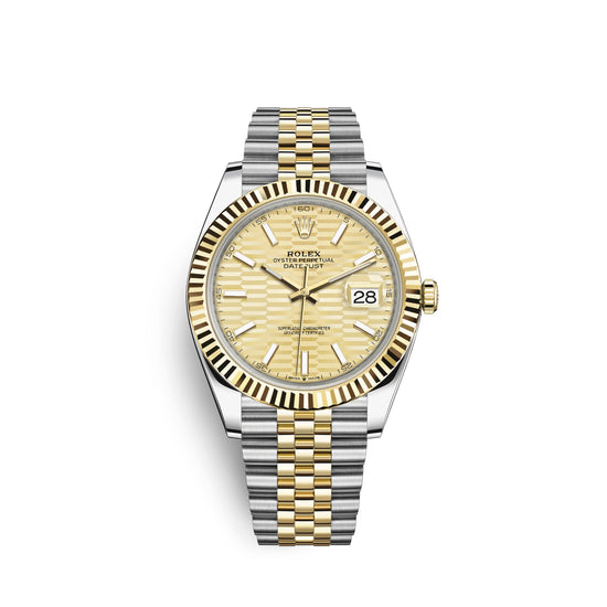 Rolex Replica Watch Datejust 41mm, Oystersteel and 18k Yellow Gold, 126333-0022