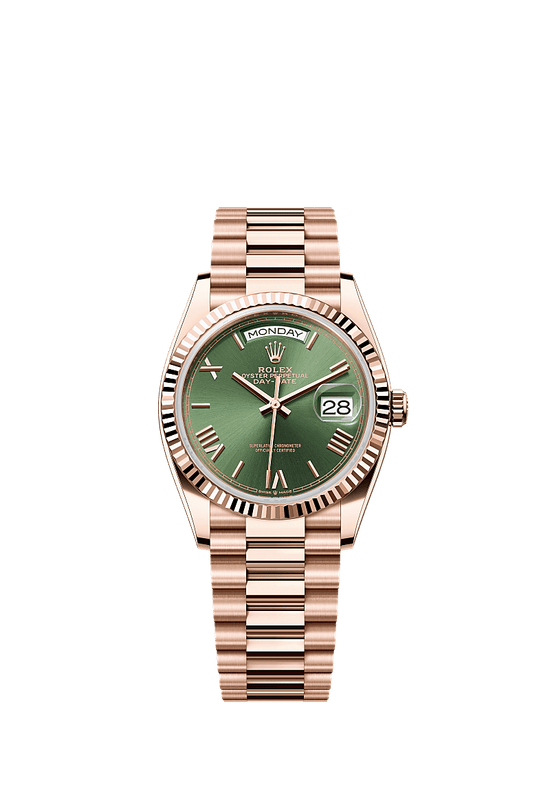 Rolex Replica Watch Day-Date 36, 18k Everose Gold, 36mm, 128235-0089