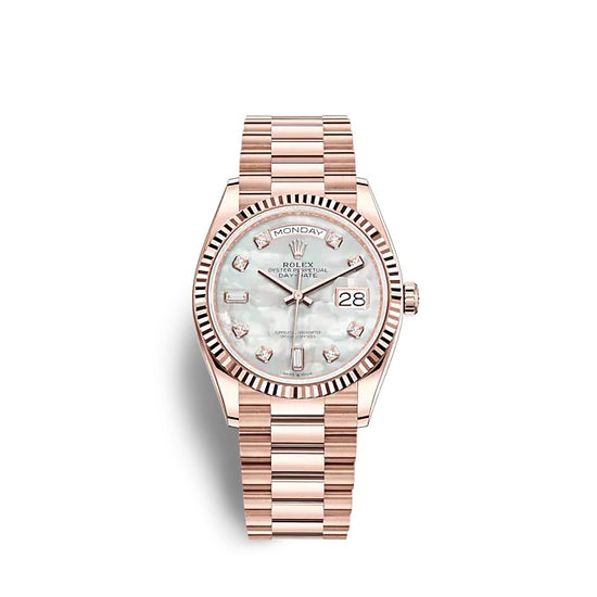 Rolex Replica Watch Day-Date 36 Everose gold 128235-0029