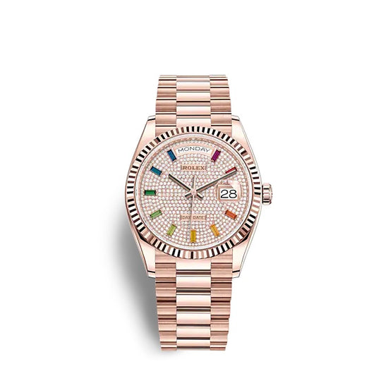 Rolex Replica Watch Day-Date 36 Everose gold 128235-0039