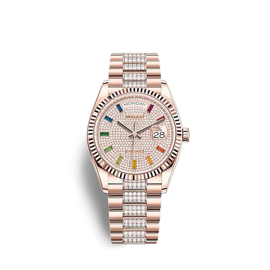 Rolex Replica Watch Day-Date 36 Everose gold 128235-0040