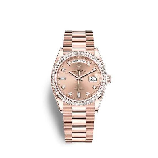 Rolex Replica Watch Day-Date 36 Everose gold 128345RBR-0009