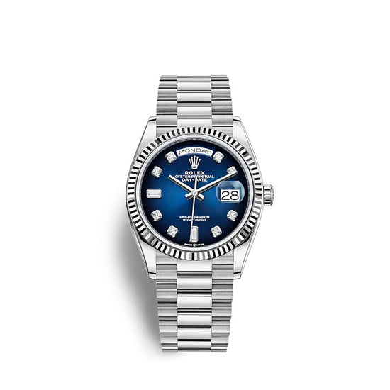 Rolex Replica Watch Day-Date 36 White gold 128239-0023