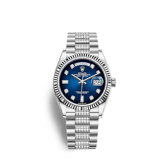 Rolex Replica Watch Day-Date 36 White gold 128239-0029