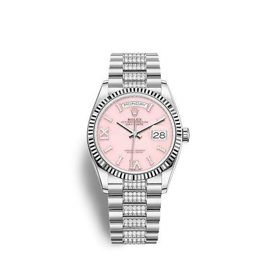 Rolex Replica Watch Day-Date 36 White gold 128239-0030