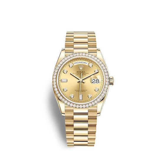 Rolex Replica Watch Day-Date 36 Yellow gold 128348RBR-0008