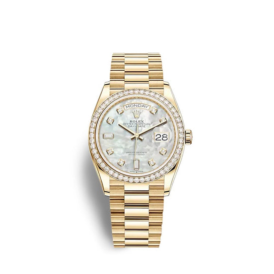 Rolex Replica Watch Day-Date 36 Yellow gold 128348RBR-0017