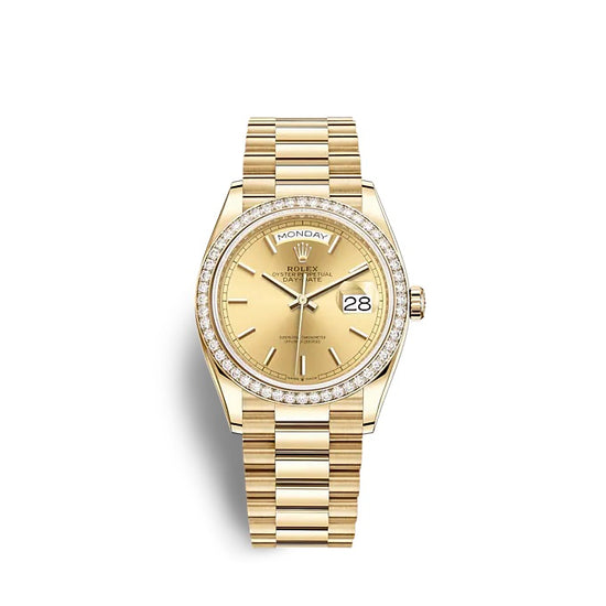 Rolex Replica Watch Day-Date 36 Yellow gold 128348RBR-0026
