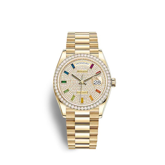 Rolex Replica Watch Day-Date 36 Yellow gold 128348RBR-0030