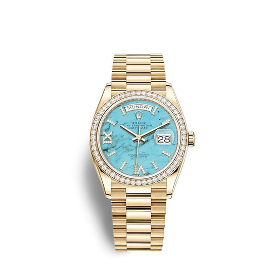 Rolex Replica Watch Day-Date 36 Yellow gold 128348RBR-0037