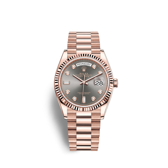 Rolex Replica Watch Day-Date, 36mm, 18k Everose Gold, 128235-0050