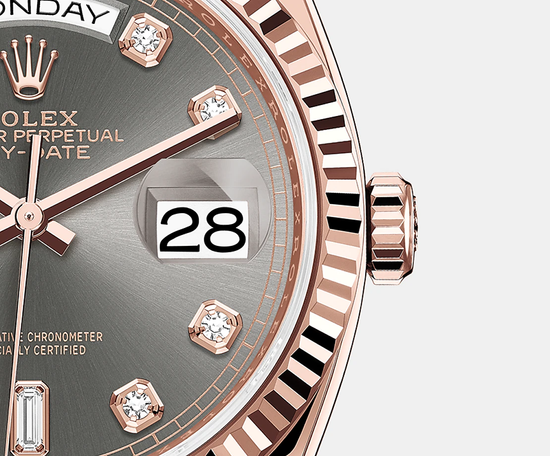 Rolex Replica Watch Day-Date, 36mm, 18k Everose Gold, 128235-0051