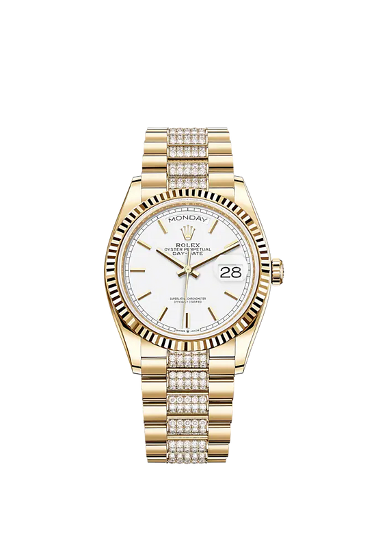 Rolex Replica Watch Day-Date, 36mm, 18k Yellow Gold, 128238-0082