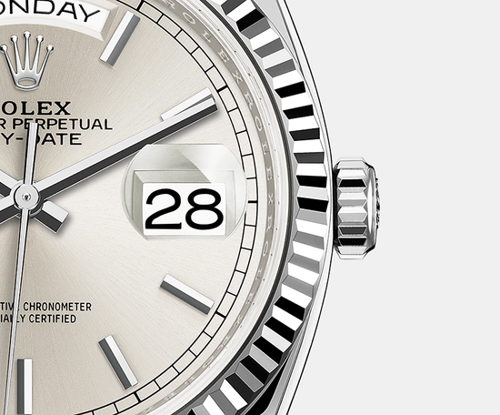 Rolex Replica Watch Day-Date, 36mm, Platinum, 128236-0001