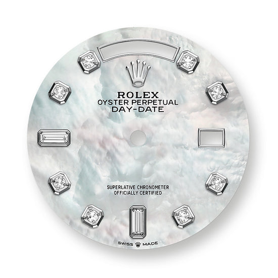 Rolex Replica Watch Day-Date, 36mm, Platinum, 128236-0002