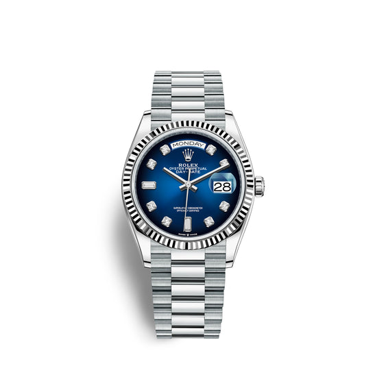 Rolex Replica Watch Day-Date, 36mm, Platinum, 128236-0005