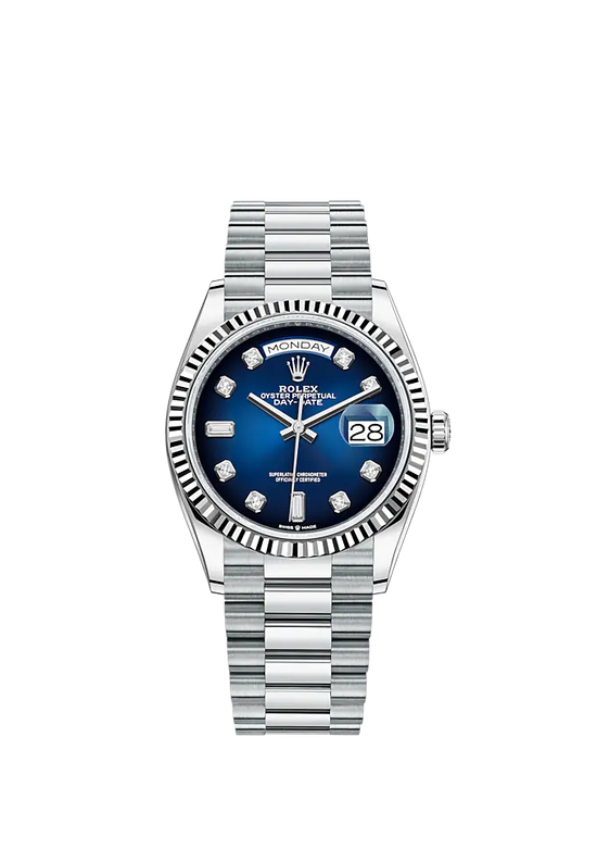 Rolex Replica Watch Day-Date, 36mm, Platinum, 128236-0005