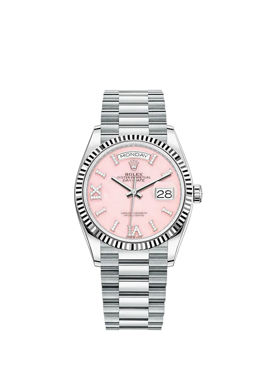 Rolex Replica Watch Day-Date, 36mm, Platinum, 128236-0006