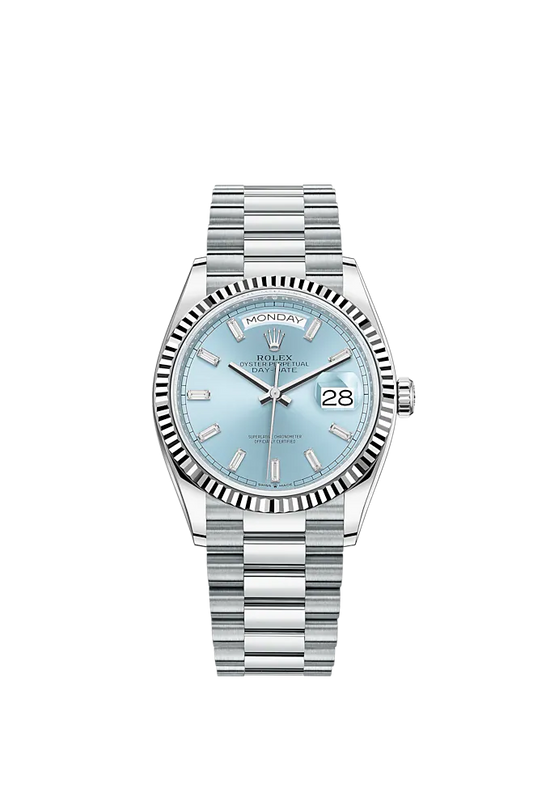 Rolex Replica Watch Day-Date, 36mm, Platinum, 128236-0009