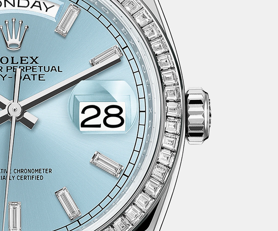 Rolex Replica Watch Day-Date 36mm, Platinum, 128396tbr-0003