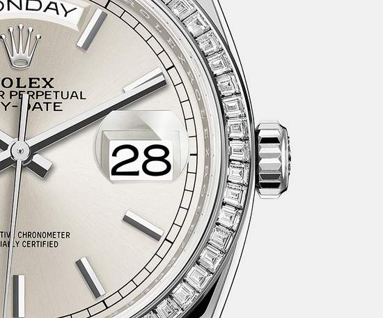Rolex Replica Watch Day-Date, 36mm, Platinum and Diamonds, 128396tbr-0004