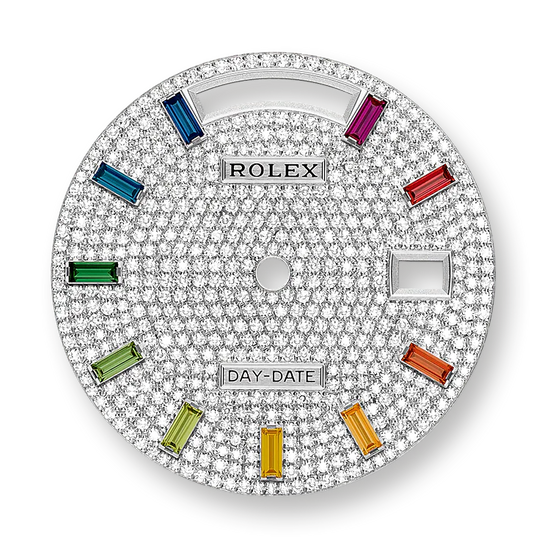 Rolex Replica Watch Day-Date, 36mm, Platinum and Diamonds, 128396tbr-0006
