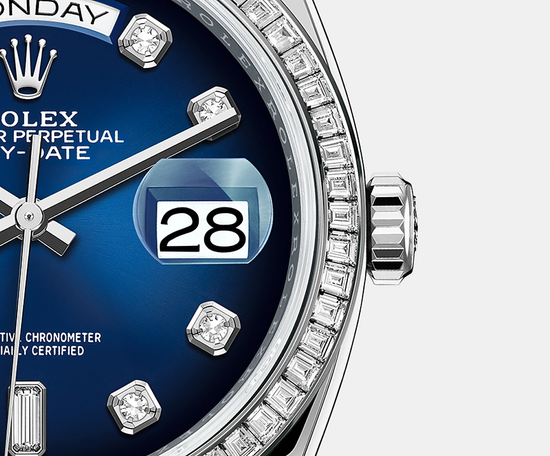Rolex Replica Watch Day-Date, 36mm, Platinum and Diamonds, 128396tbr-0008
