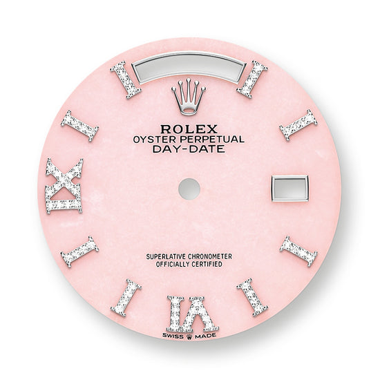 Rolex Replica Watch Day-Date, 36mm, Platinum and Diamonds, 128396tbr-0009