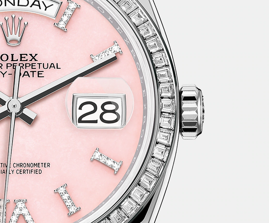 Rolex Replica Watch Day-Date, 36mm, Platinum and Diamonds, 128396tbr-0009