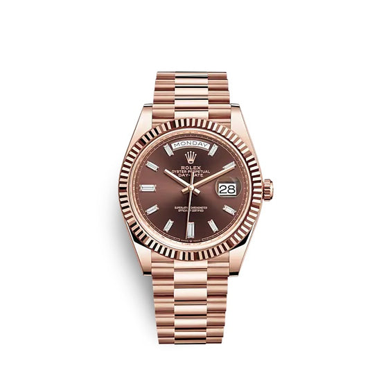 Rolex Replica Watch Day-Date 40 18 ct Everose gold 228235-0003