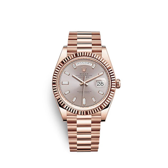 Rolex Replica Watch Day-Date 40 18 ct Everose gold 228235-0004