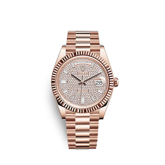 Rolex Replica Watch Day-Date 40 Everose gold 228235-0036